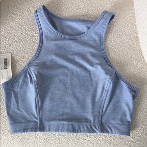 Outdoor Voices Periwinkle High Neck Crop Sports Bra Tank Top Hybrid - NWT